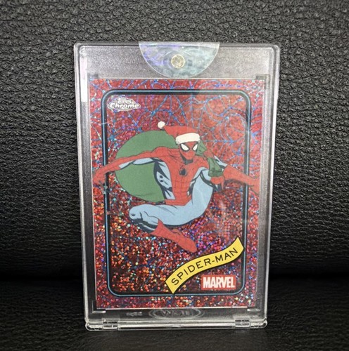 2025 Topps Chrome Marvel Spider-Man Employee Exclusive SSP Red Web Refractor /62