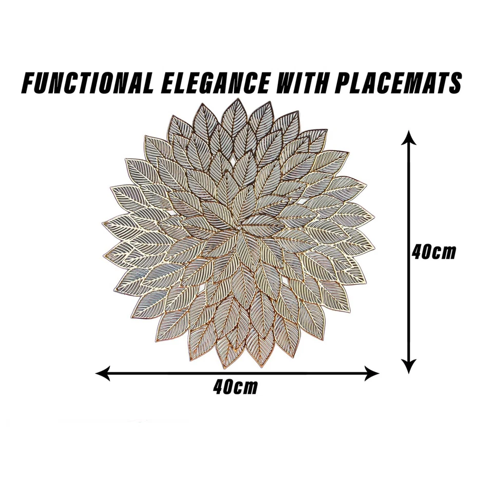 Designer Table Mat Set Side Table Placemats Flower Placemat 4 Piece Set - Image 2 of 4