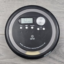 ONN ONB14AV202 Portable CD Player   FM Radio   Anti-Shock 60-Sec   Tested