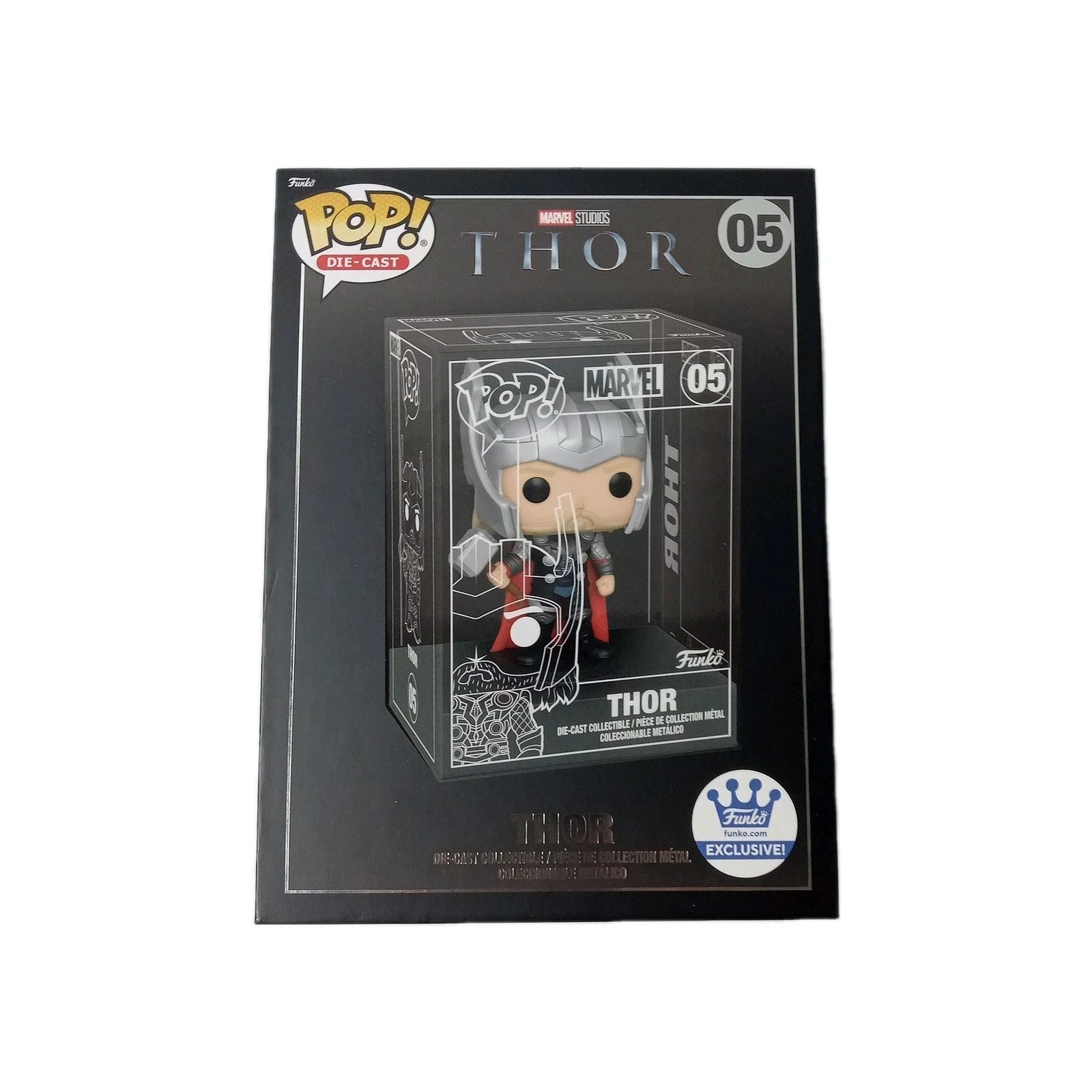 Funko Pop! Marvel Thor Die-Cast #05 Funko Shop Exclusive New Open Box
