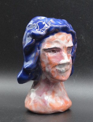 ''Titan of Honesty'' - Expensive Original Clay sculpture, hand made & glazed.