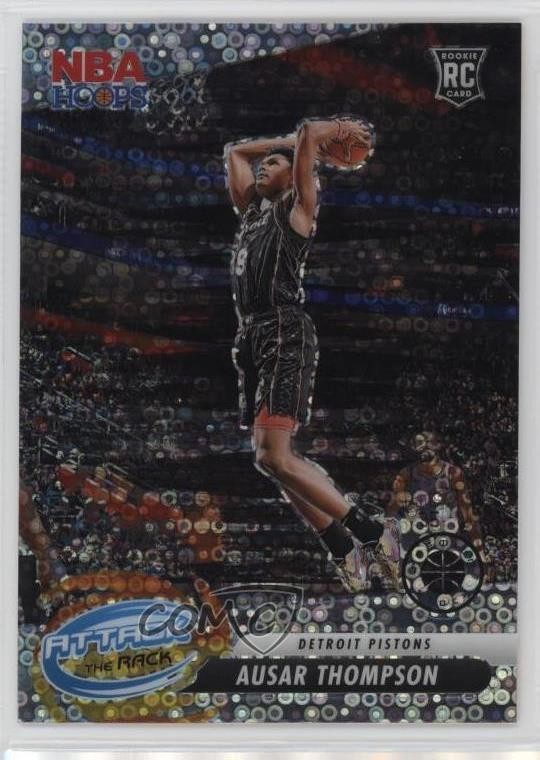 2023 NBA Hoops Premium Stock Attack The Rack Disco Prizm Ausar Thompson #5 1p7j