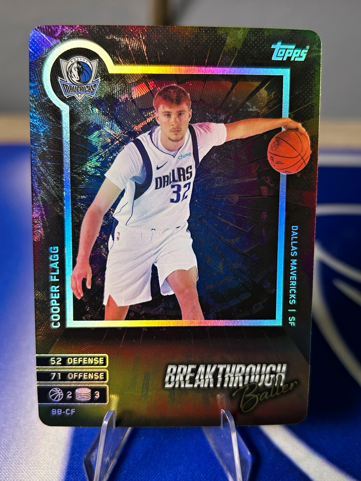 Topps 2025-26 Match Attax Cooper Flagg Breakthrough Baller #BB-CF Mavericks