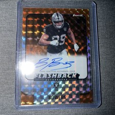 Brock Bowers 2025 TOPPS FINEST FLASHBACK ORAN...