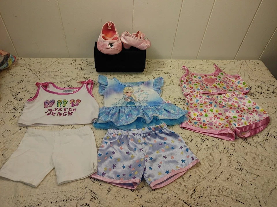 Build A Bear Lote de Ropa Zapatos Accesorios 40 Piezas + Artículos de Bonificación!!! Foto 4 de 4