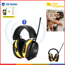 FM Radio Headphone with Digital Display Ear Protection Noise Reduction Earmuffs