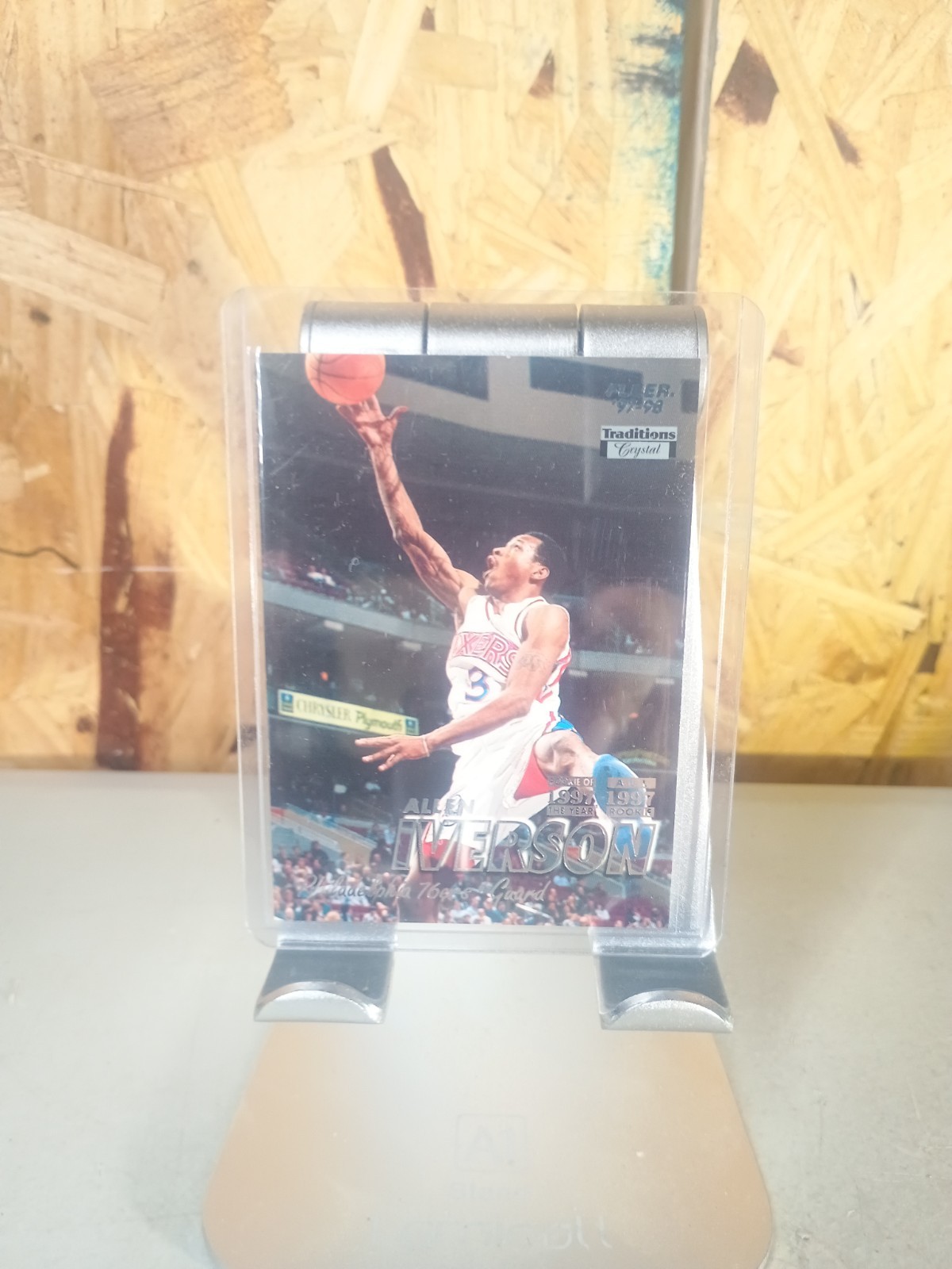 ALLEN IVERSON 1997-98 Fleer Tradition CRYSTAL #3 SP Parallel Rare 2nd Year Card