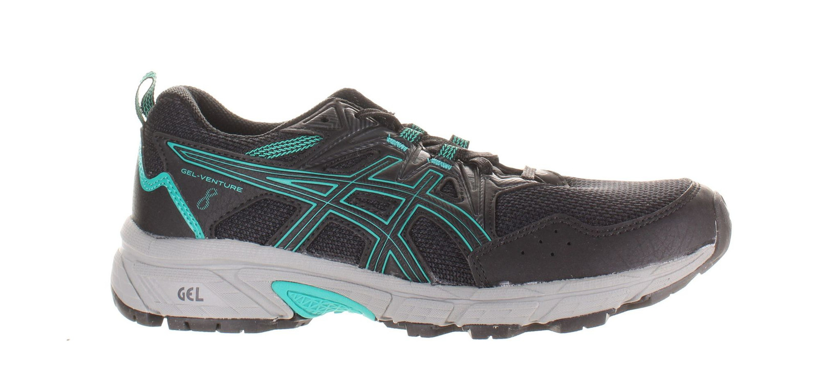 ASICS Womens Gel Venture 8 Black Hiking Shoes Size 7 (7787839)