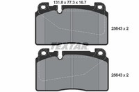 Textar Bremsbelagsatz, Scheibenbremse 2564301 FüR Audi Porsche