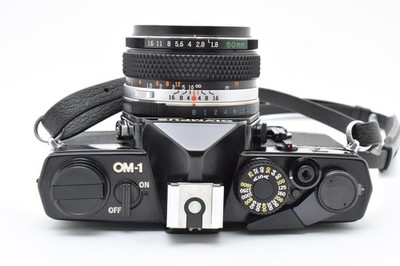 Exc+5] Olympus OM-1 MD 35mm Film Camera w/ F.Zuiko Auto-s 50mm f