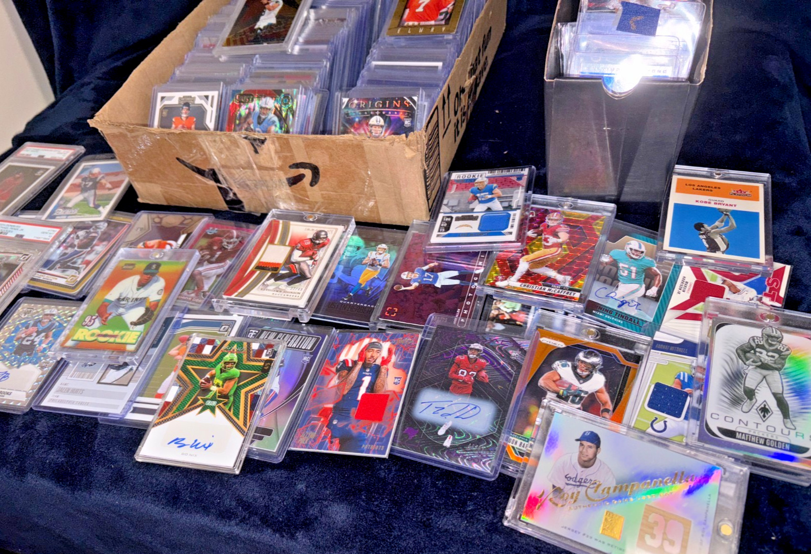 HUGE SPORTS CARD BO NIX AUTO PSA CASE HIT ROOKIE PATCH SSP COLLECTION LOT READ view 4