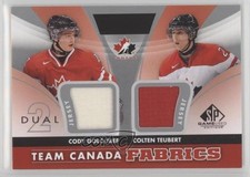 2012 SP Game Used Edition Team Canada Fabrics Cody Goloubef Colten Teubert je2