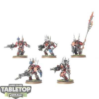 Chaos Space Marines - 5x Chaos Terminator Squad klassisch - bemalt