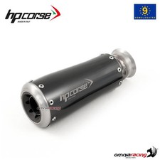 Scarico HpCorse GP07 in acciaio nero omologato per Ducati Hypermotard 821