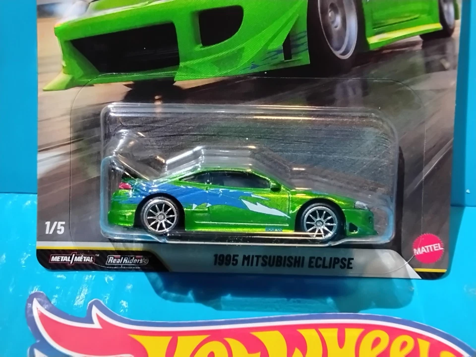 2026 HOT WHEELS FAST & FURIOUS CHASE 95 MITSUBISHI ECLIPSE #1 GREEN ANNIVERSARY - Image 2 of 4