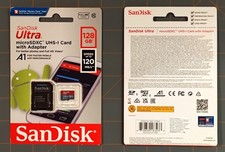 SanDisk Ultra micro SDXC UHS-I 128GB SD Card w/Adapter - 120MB/s - Free Shipping