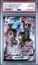PSA 10 Umbreon VMAX TG23/TG30 Brilliant Stars FA Pokemon Card Trainer Gallery