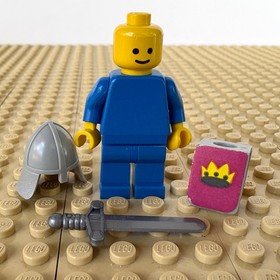 LEGO Castle, Classic: Blue Knight, SWORD, cas082s, 375, YELLOW CASTLE, 1978