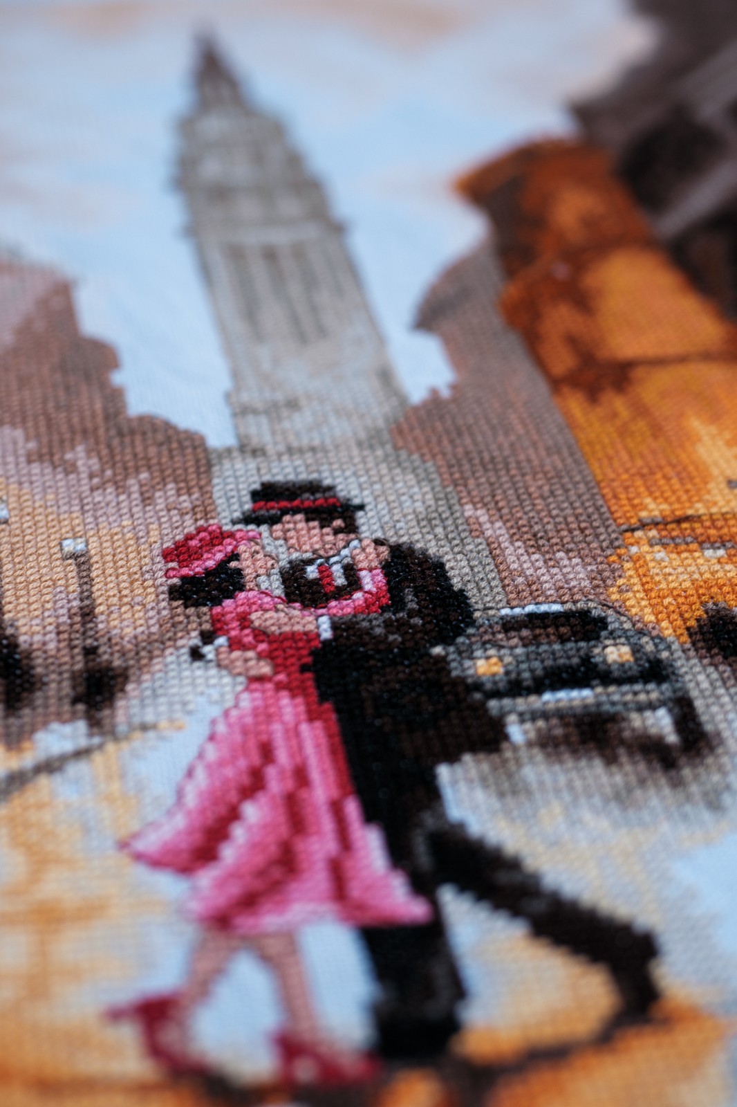 Lanarte Counted Cross Stitch Kit: Dancing in New York