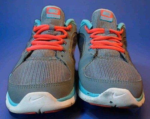 Nike Flex Trainer 4 Grey Crimson Blue Athletic Shoes Women's Sz 8 US - Picture 5 of 10