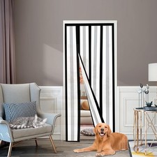 Reversible Left or Right Side Opening Fit Doors Size Up to 36" x 82", Black