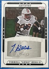 2023 SAGE Artistry - Autographs Geno Hess #ART-GH (AU, RC)