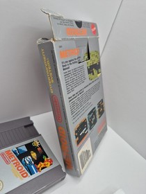 Metroid Silver (Nintendo NES) Complete in Box CIB Manual Game Box