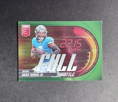 2025 Donruss Elite - Brian Thomas Jr. - #2 - Green Full Throttle - Jaguars