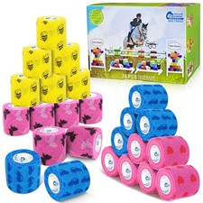 Equi-Med Cohesive Vetwrap Bandages, 5 CmX4.5M Horses,Dogs,People,Tattoo 24 Rolls