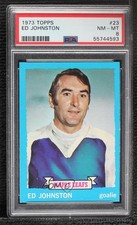 1973-74 Topps Eddie Johnston #23 PSA 8 0nr3