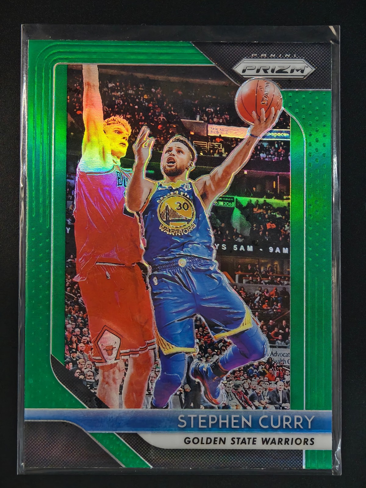 Stephen Curry 2018-19 Panini Prizm Basketball Green Prizm #222 Warriors [eric1