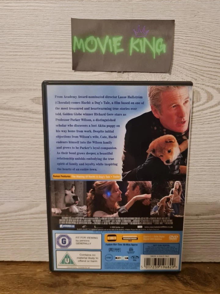 Hachi - A Dog's Tale (DVD, 2010) Richard Gere {True Story} [Region 2] [UK] {U} - Image 4 of 4