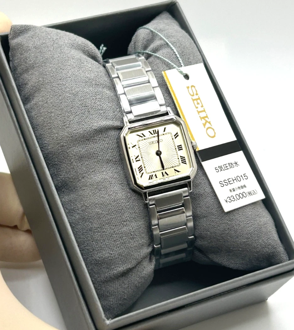 [Sin usar en caja] Reloj Seiko 4N30-00T0 SSEH015 plata cuarzo romano para...