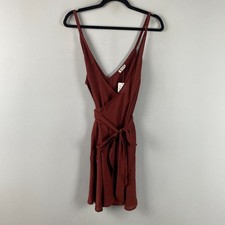 Free People Like Me Or Love Me Slip Dress in Cowboy Size M Rust Sleeveless