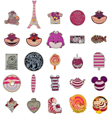 Cheshire Cat Themed Individual Pin Disney World Parks Trading Pins Brand New