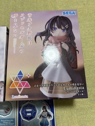 AoButa Mai Sakurajima Bunny Figure & Luminasta set, unused