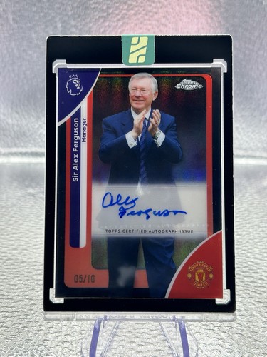 Sir Alex Ferguson Auto /10 2026 Topps Chrome Premier League Autograph