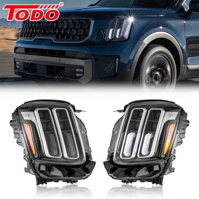 Fits 2023-2024 Kia Telluride Full LED Headlight With White DRL Left