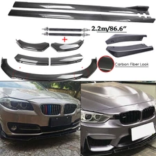For BMW F10/F11 520i 528i 535i 550i Front Bumper Lip Splitter Spoiler Side Skirt