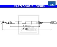 Seilzug, Feststellbremse Ate 24.3727-0849.2 FüR CitroëN C8