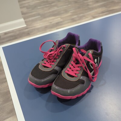 ZUMBA Women Flex Classic SHOES Trainers Size 9 Pink and Black Workout CrossFit 