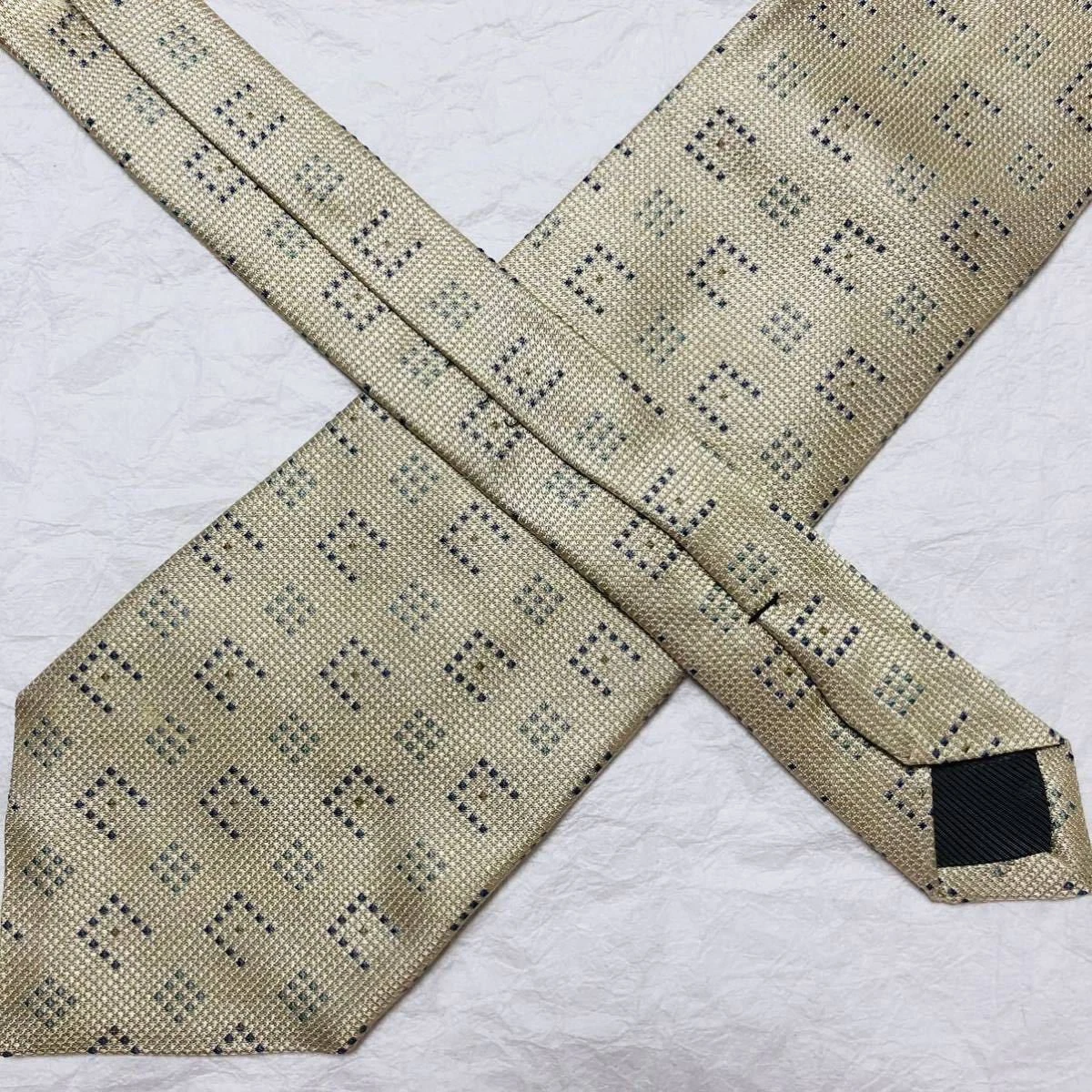 CELINE cravatta uomo seta originale usata cravatta abito classico lusso multicolore #66