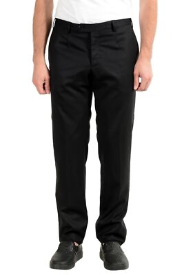 Versace Collection Men's Black Stretch Casual Pants