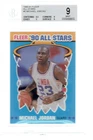 🔥🏀 Michael Jordan 1990 Fleer all-star card #5 BGS 9 MINT + 🏀🔥
