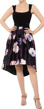Xscape Floral Cocktail Dress Size 10 Pre-Owned In Great Condition