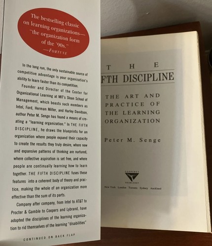 Fifth Discipline Peter Senge 1994 Business Leadership Strategy PB VG - Picture 10 of 14