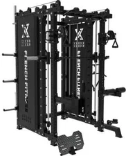 French Fitness FSR100-CB Commercial Cable Smith Rack w/Counter Balance (New)