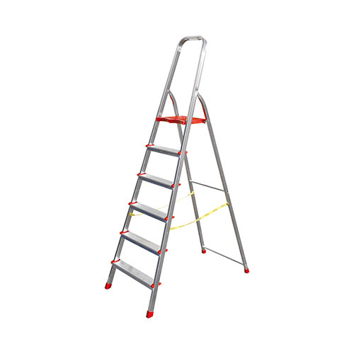 Scala domestica in alluminio giza en 131 4 gradini - h. al piano 0,88 m