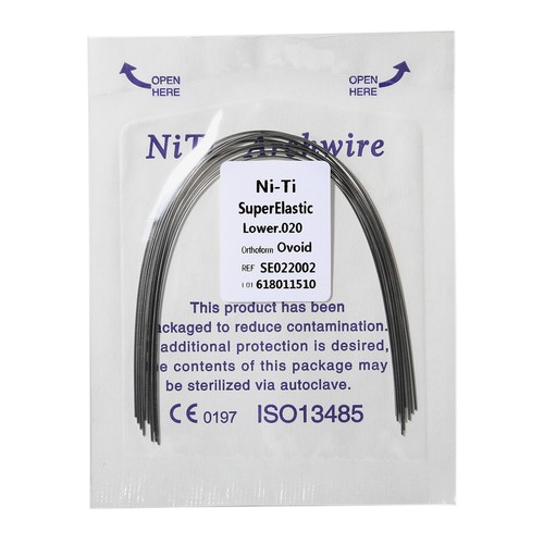 Staffa ortodontica dentale staffe Roth/MBT 345 ganci/filo super arco Niti rotondo - Foto 59 di 60