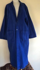 Sundance Vtg Sz Xl Prussian Purple Blue Cotton Denim Lagenlook Long Jean Jacket